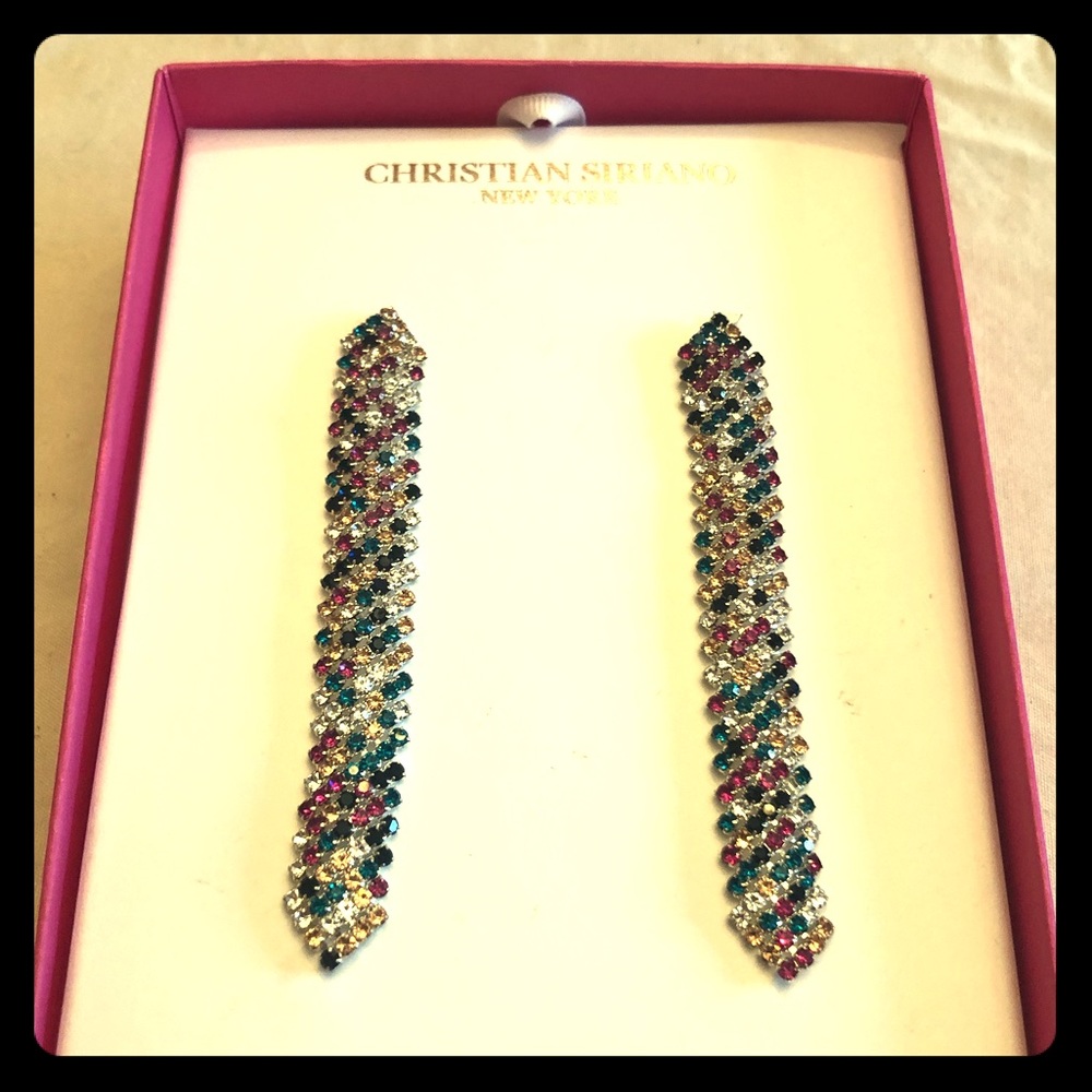 Gorg NIB Christian Siriano earrings Multi-colored